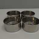 4" Springform Cake Pan, 4 Pcs Stainless Steel Springform Pans with 50 Pcs Paper Liners, Leakproof & Nonstick Cheesecake Pan with Removable Bottom, Small Cake Pan for Mini Pizzas Quiches