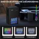 ToLife Dehumidifier for Home, 1000 sq.ft Dehumidifiers for Basement Bedroom Bathroom with 95 OZ Water Tank, Auto Shut Off 7 Colors LED Light, Black