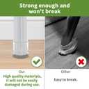 24PCS Chair Leg Floor Protectors, Chair Leg Protectors for Hardwood Floors, Furniture Pads for Hardwood Floors, Chair Socks Universal L Clear Fit 1.00"-1.18"