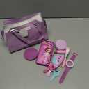 Shemira Play Purse for Little Girls, Princess Pretend Toys for Girls 3 4 5 6 7 8 Years Old, Christmas & Birthday Gift , Toddler Purse with Accessories, Kids Toy Purse, Purple