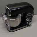 Kitchen in the box Stand Mixer,3.2Qt Small Electric Food Mixer,6 Speeds Portable Lightweight Kitchen Mixer for Daily Use with Egg Whisk,Dough Hook,Flat Beater (Black)