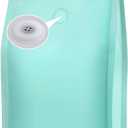 REMTAP Coffee Bags with Valve(50pcs,16oz) Tiffany Blue High Barrier Aluminumed Foil Flat Bottom Standing Coffee Beans Storage Bags,Reusable Heat Sealable Side Zipper Pouches for Home or Store