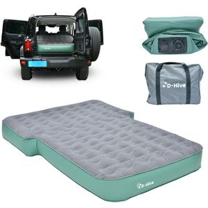 Full Size SUV Air Mattress, Easy to Install with Built-In Pump, Quick Inflation, Anti-Deflate, Fits 2 People, Green