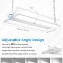 VOLISUN 2FT High Bay LED Shop Lights 4Pack, 200W 30000LM LED Linear Light | 0-10V Dimmable, Adjustable Lighting Angle, AC100-277V ETL Listed, 5000K LED Bay Light for Garage,Workshop,Factory,Warehouse