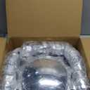 Chrome Dome 2 Front Axle Cover Kit with 32mm/33mm Thread-on Lug Nut Covers with Removable Hub Caps for Semi Truck (Installation Tool Included)