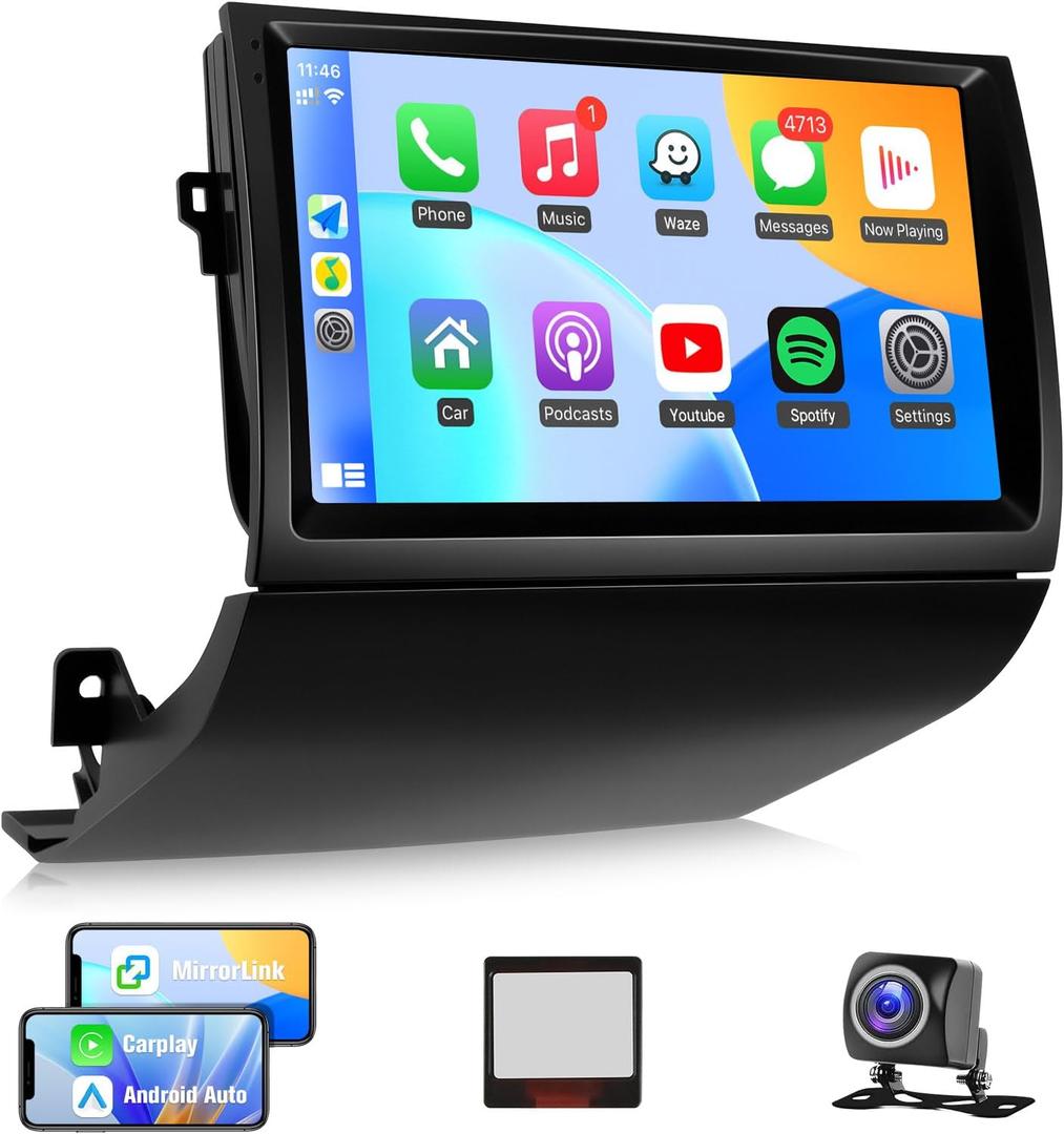 Naifay Android Car Stereo Radio for Toyota Prius (Fit-J.B.L Version) 2004 2005 2006 2007 2008 2009, 9inch IPS Touch Screen for Prius Car Stereo with Carplay Android Auto/Bluetooth/GPS/WiFi/MIC+Canbus