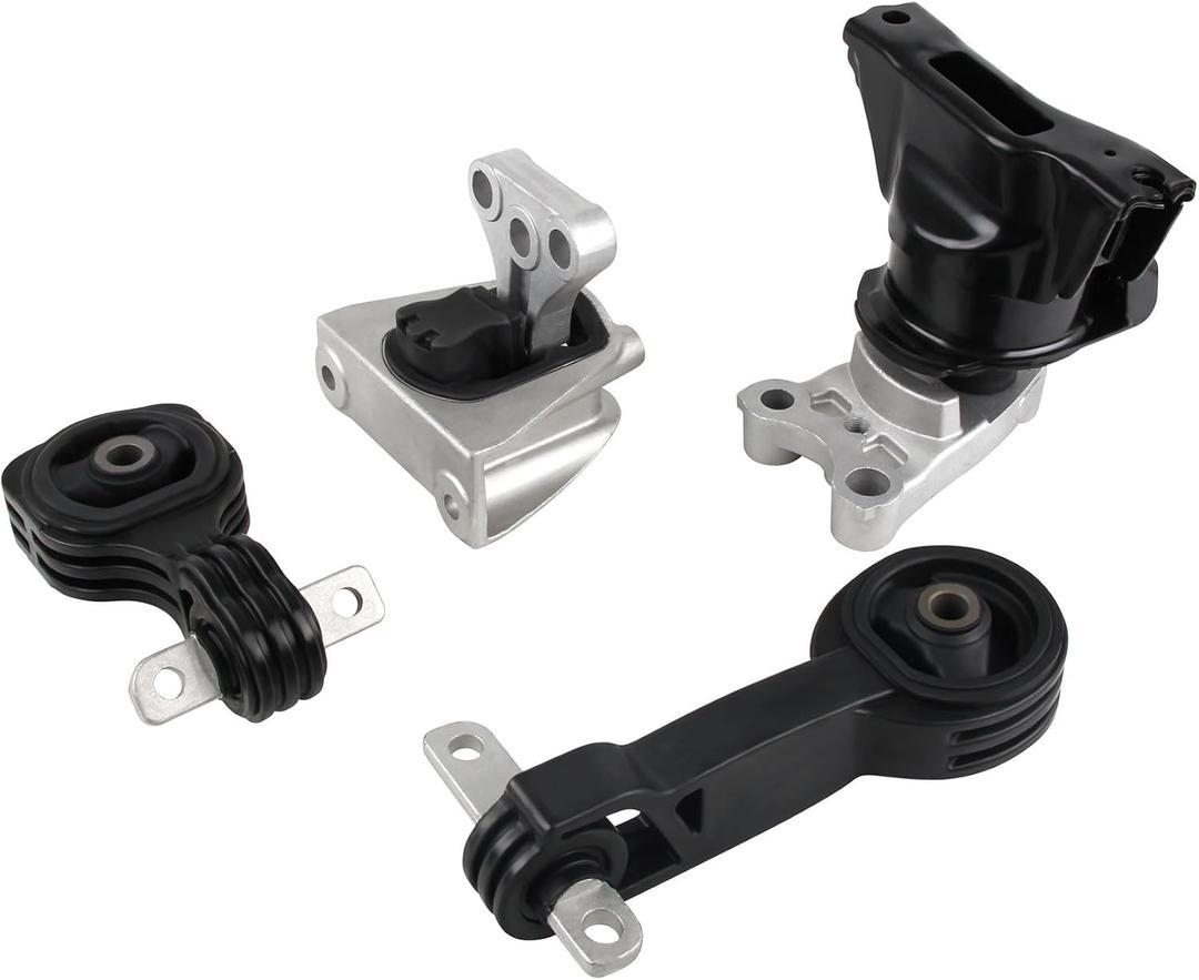 Engine Motor and Trans Mount Set of 4 Compatible with Honda 2006 2007 2008 2009 2010 Civic 1.8L Automatic Transmission Replacement for A4530 A4534 A4543 A4546