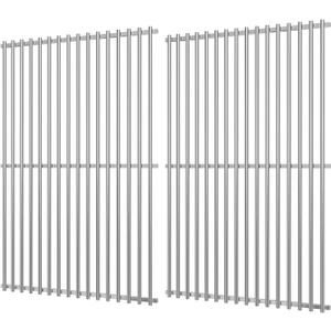 GasSaf 19.5" Grill Grates for Weber Genesis 300, Weber Genesis Grill Grates 7524 7528, 7MM SUS304 Replacement Parts for E310 E320 E330 S310 S320 S330(2007-2016), Pit Boss PB700 Series Cooking Grids