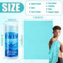 SmoothNovelty 2 Pack Swim Chamois Towel Water Absorbent Quick Dry Towel Shammy Chamois Cloth for Swimming Car Drying Diving Water Sports Beach Shower Pool Swimmer Gift