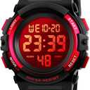 Dayllon Kids Digital Watch Boys Outdoor Sports 50M Waterproof Girls Watches Alarm Clock 12/24 H Stopwatch Calendar for Ages 3-15 Boy Girl Wristwatch Kids Gift