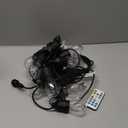 Auroraworld 24FT RGB Outdoor String Lights, Dimmable Color Changing Waterproof LED Patio Lights with Remote, 12 Shatterproof Bulbs for Backyard Garden Party Decor