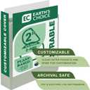 2 x Samsill Plant-Based 2 Inch Durable D-Ring, View Binder, Eco-Friendly, USDA Certified Biobased, 2 Count,Pack of 1, Sage Green