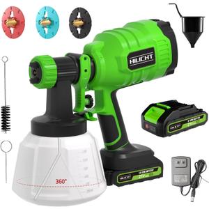 Cordless Paint Sprayer for Furniture & Small DIY Projects, 21V Battery Powered Spray Gun with 3 Nozzles, Adjustable Flow Control, Easy to Clean Ideal for Cabinets, Doors & Home Refinishing