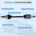 Nilight CV Axle Shaft Assembly Compatible with 2007-2013 Nissan Altima