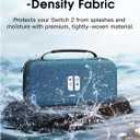 EFFIFLOW Slim Carrying Case Compatible with Switch 2 (2025), Portable Hard Protective Travel Case with 10 Game Slots & Accessory Pocket, Storage Bag for Switch 2 Console & Accessories (Denim Blue)