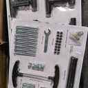 Outdoor Trampoline, Recreational Trampolines for Kids/Adults with Enclosure Net Basketball Hoop, Sprinkler, Curved Poles and Ladder, Anti-Rust Coating, ASTM Approval (12FT, Black)