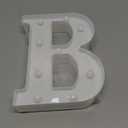 LED Light Up Marquee Letters, Battery Powered Decorative LED Letter Lights, Alphabet Light Up Letters for Wedding Birthday Party,Holiday Lamp or Home Bar Decoration (Letter B)