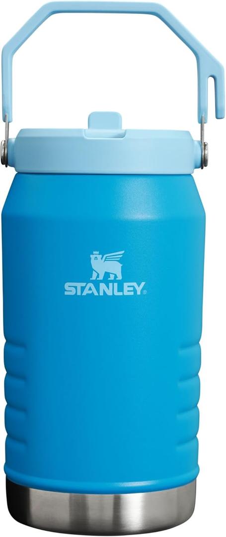 Stanley IceFlow Flip Straw Jug with Handle 64 oz| Twist On Lid and Flip Up Straw | Leak Resistant for Travel and Sports | Insulated Stainless Steel | BPA-Free | Azure Stanley IceFlow Flip Straw Jug with Handle 64 oz| Twist On Lid and Flip Up Straw | Leak Resistant for Travel and Sports | Insulated Stainless Steel | BPA-Free | Azure