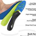 WalkHero 220+ lbs High Arch Support Insoles for Plantar Fasciitis