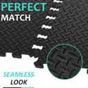BEAUTYOVO Puzzle Exercise Mat with 12/24/48 Tiles Interlocking Foam Gym Mats, 24'' x 24'' EVA Foam Floor Tiles, Protective Flooring Mats for Gym Equipment
