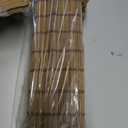 LazBlinds No Drill Bamboo Roman Shades, 38" W x 48" H, Malay Umber