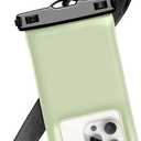 Floatable Soap Bubble Waterproof Phone Pouch Case with Crossbody Lanyard for iPhone 17 series 16 Pro Max/15 Pro/14/13, IP68 Cellphone Dry Bag Beach Cruise Ship Essential, 1 Pack-Mint Green-7