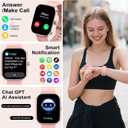 Smart Watch with AI ChatGPT built-in (Answer/Make Call), 1.91" Smartwatch for Men Women, 110+ Fitness Activity Tracker, Calories/Heart Rate/Sleep Monitor, IP68 Waterproof Step Counter for Android iOS