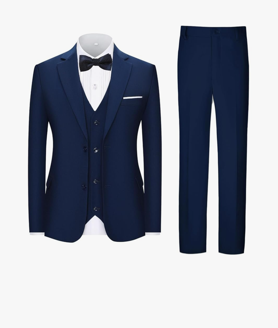 Boys Suit Kids 4 Piece Tuxedo Suit Set for Teen Boys Formal Dresswear ,14Y