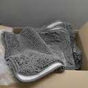 OLANLY Bathroom Rugs 30x20, Extra Soft Absorbent Chenille Bath Rugs, Rubber Backing Quick Dry, Machine Washable Bath Mats for Bathroom Floor, Tub and Shower, Home Decor Accessories, Grey