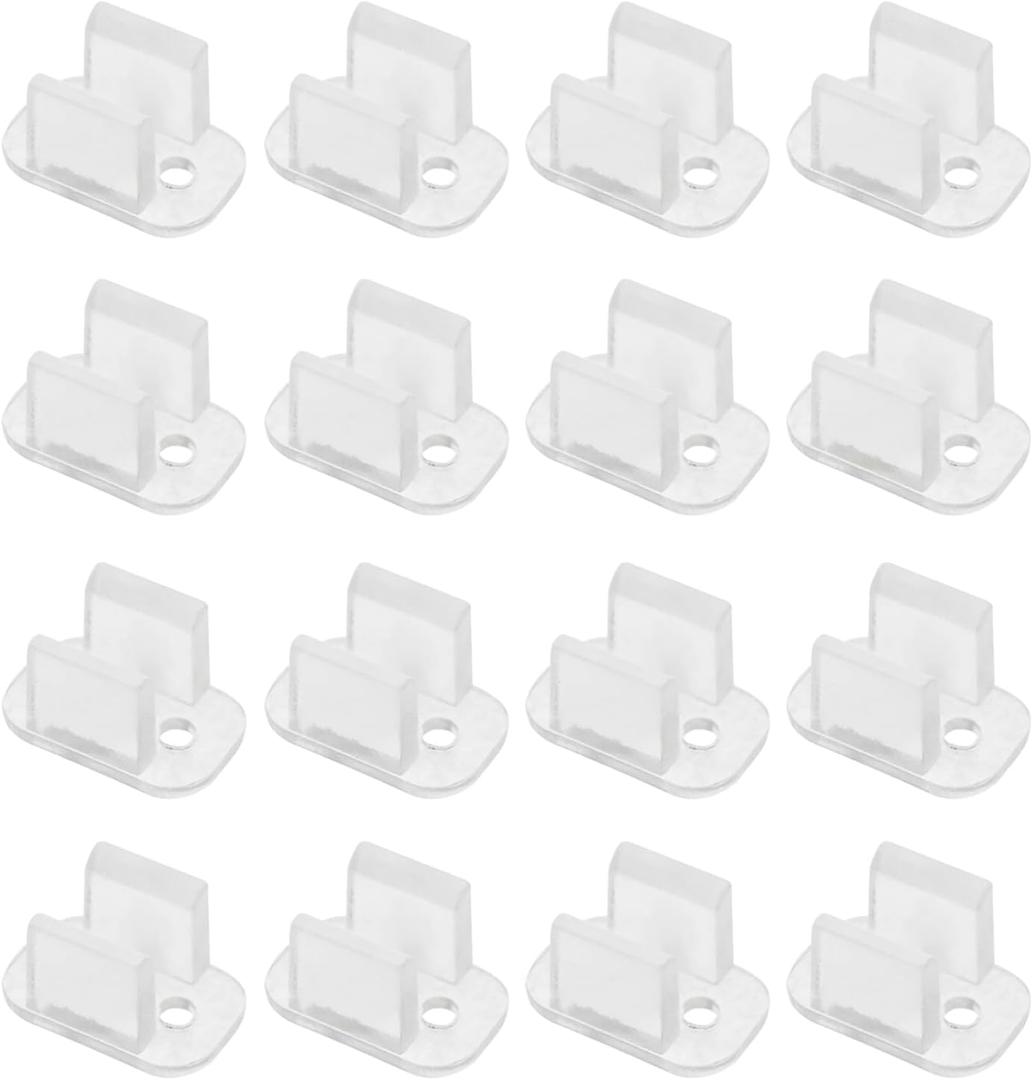 50PCS LED Transparent Light Strip Clip Hidden Silicone Light Strip Plastic Clip Light Strip Fixing Clip Neon Lighting Installation Fixing Support Clip for Home Office Under Counter Restaurant