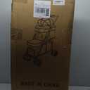 Double Pet Stroller for Dogs and Cats,Cat Strollers for 2 Cats,Double Dog Stroller for 2 Small Medium Dogs,4 Lockable Wheels/Lightweight/Folding, Black