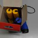 EVEREADY LED Flashlights (4-Pack), Bright Flashlights for Emergencies and Camping Gear, Flash Light with AA Batteries Included, Blue/Yellow (4-Pack)