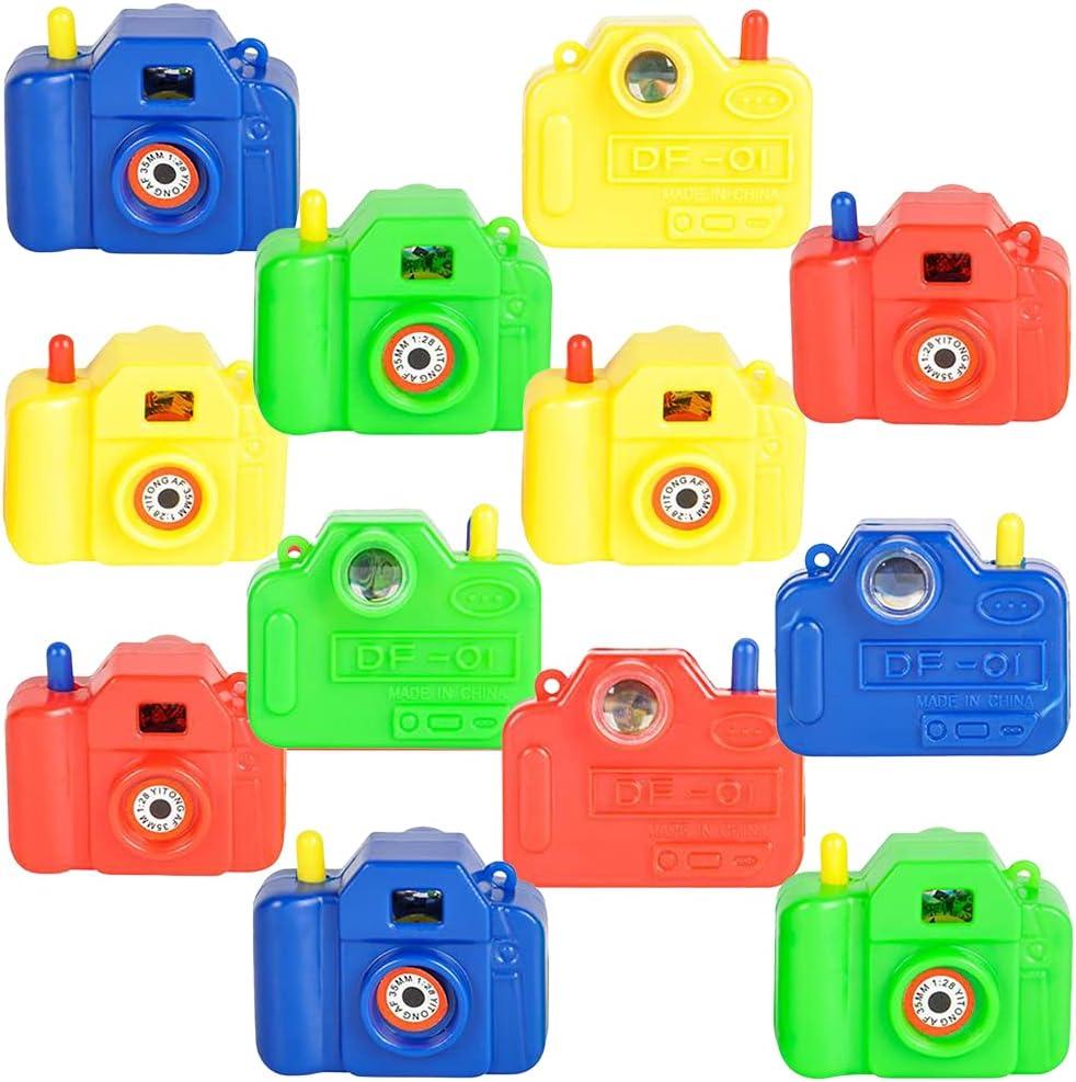 ArtCreativity Mini Plastic Animal Camera Viewers, Set of 12, Childrens Pretend Play Prop with Images in Viewfinder, Fun Birthday Party Favors, Goodie Bag Fillers, Holiday Prize for Boys and Girls
