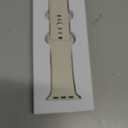 FKM Fluoroelastomer Rubber Band Compatible with Apple Watch for Men 49mm 44mm 46mm 45mm 44mm 38mm 40mm 41mm 42mm,Soft Waterproof Watch Strap Women for iWatch Series 11 9 8 7 6 5 4 Ultra SE 3 2 1 (Starlight)