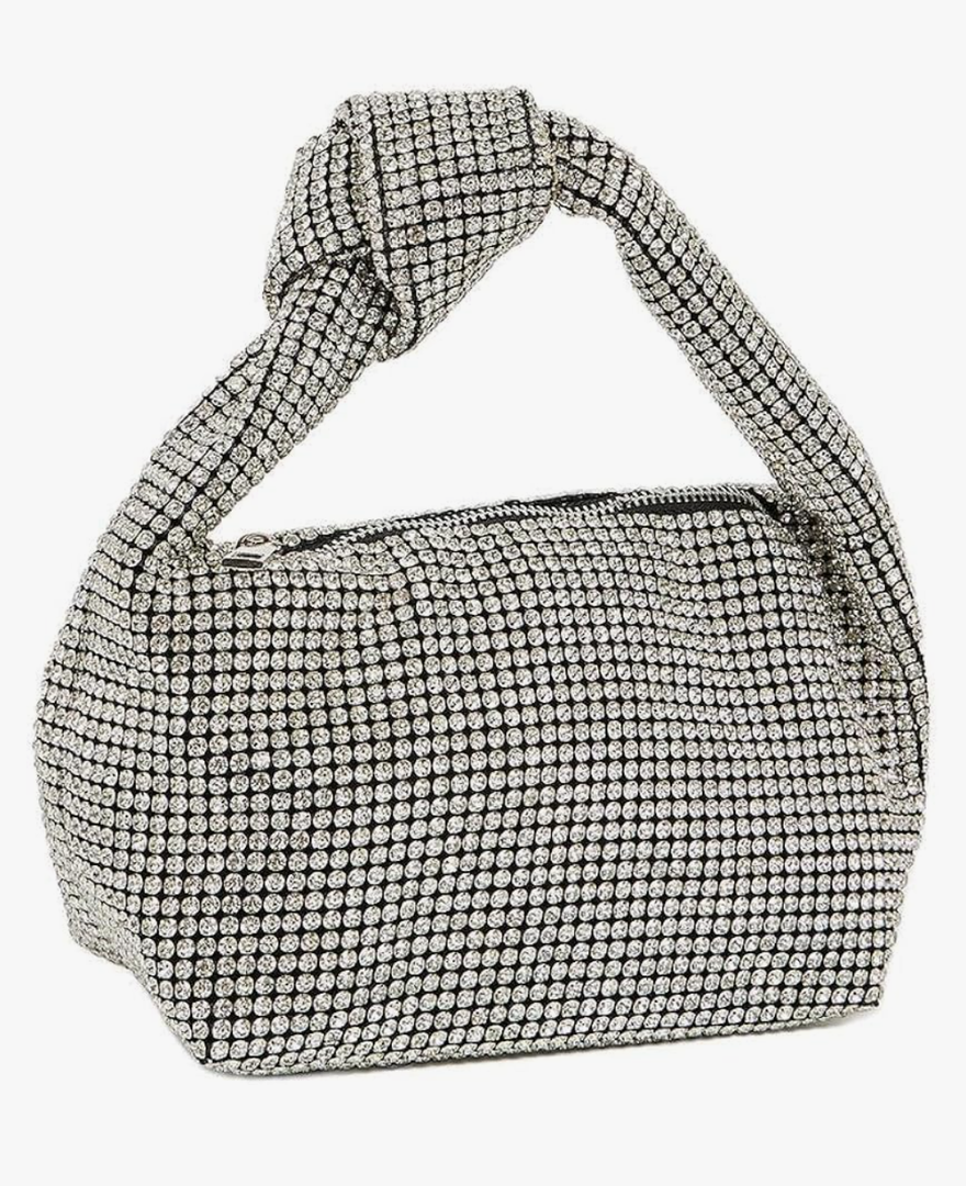 Women's Embellished Studded Handbag, One Size