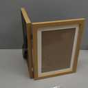 2-Pack Kids Art Frames Changeable with Stand 8.5x11 Front Opening, A4 Artwork Frames for Kids Art Storage, Art Picture Frame with Mat and 4 Acrylic Boards, Kids Room Decor Art Display, Holds 150Pcs (Woodgrain)