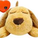 HonourHope Dog Heartbeat Toy for Anxiety Relief, Soft Plush Pet Calming Puppy Behavioral Training Aid, Companion Pillow for Dogs, Cats, and Kitties