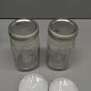 Wide Mouth Mason Jars 32 oz - (2 Pack) - Wide Mouth 32-Ounces Quart Mason Jars with White M.E.M Food Storage Plastic Lids - For Storage, Canning, Freezing, Leak Proof, Microwave & Diswasher Safe