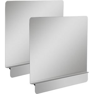 Zipcase 2 Packs Stainless Steel 20-1/2" W x 18" H Universal Side Splash for Commercial Fryers Fitting 0.5" - 1" Side, Pack of 2