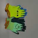 2 Pairs Toddlers Gardening Gloves, Kids Sized Garden Glove for Yard Work, Non Slip, Flexible, Breathable (Size 2 for 2, 3, 4 Year Old Children) (Green&yellow)