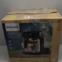 Philips 4400 Series Fully Automatic Espresso Machine  12 Hot & Iced Coffees, Quick-to-Clean LatteGo Milk System, SilentBrew, QuickStart, Ceramic Grinder, Black Chrome (EP4444/90)