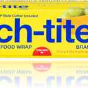 Stretch-Tite Premium Plastic Food Wrap, Includes Slide Cutter, Extra Strong (250 sq ft)