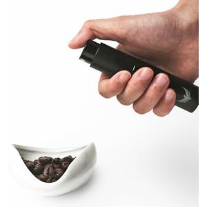 Coffee Bean Dosing Cup and RDT Spray Bottle, Ceramic Espresso Dosing Bowl for Single Dose Weighing, Coffee Spritzer Mister, White 25g Capacity, Barista Accessories