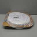 Mayfair Padded Toilet Seat with Chrome Hinges, Soft Vinyl over Wood Core Seat, Made in USA, Round, White (Elongated)