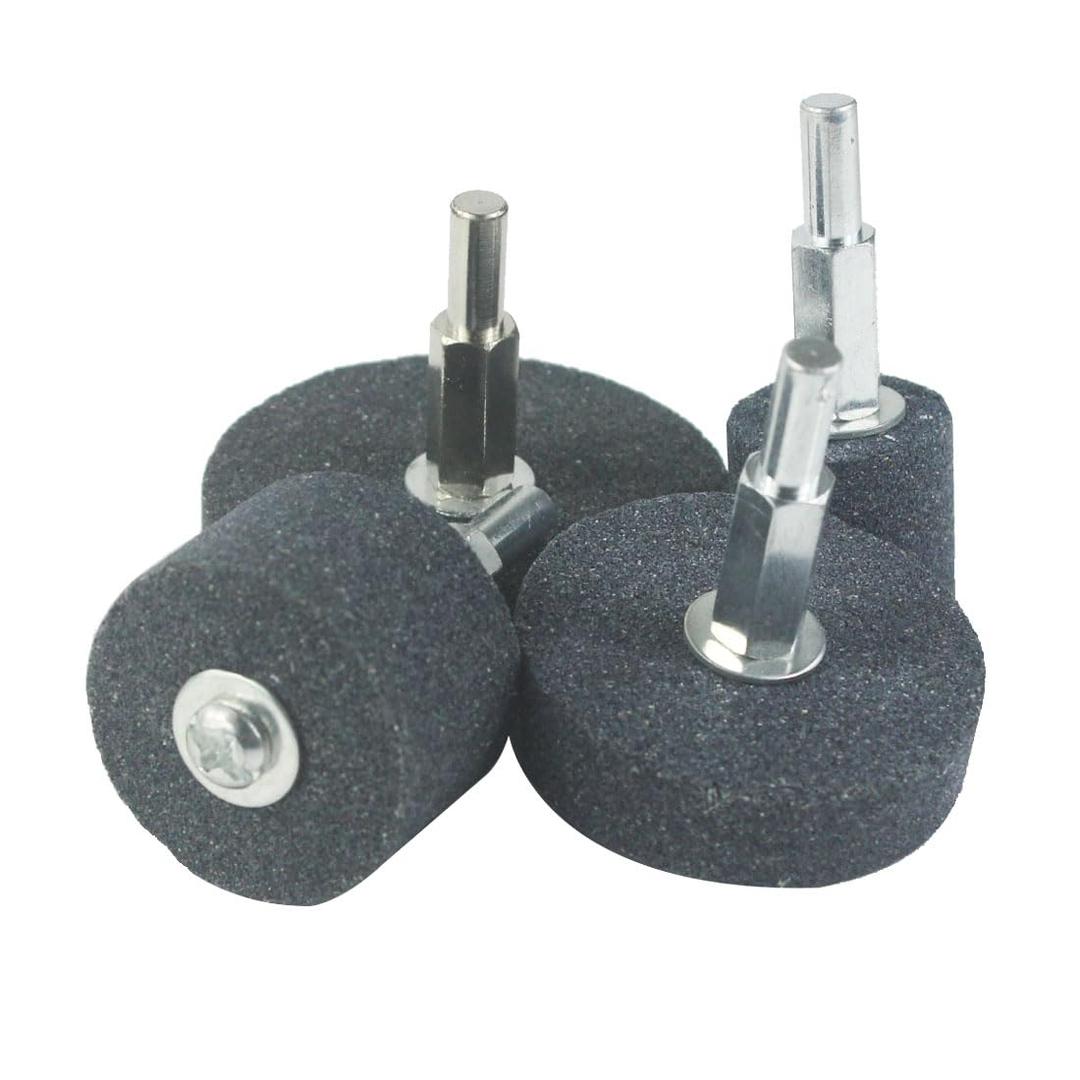4 Pcs Mounted Grinding Stone - 1/4 Inch Shank Assorted Shape Grinding Stones Sharpening Wheel for Rotary Tools, Drill, Grinder