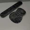 Mouse Pad with Wrist Rest, 3-in-1 Premium Lycra Fabric Memory Foam Ergonomic Wrist Support for Keyboard, Laptop & Desktop, Pain Relief Mousepad with Non-Slip PU Base for Office & Home (Gray)