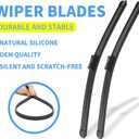 Gavimnal 26"+21"+16" Silicone Wiper Blades Replacement For Lexus RX350 RX450h 2016-2022,All-Season Front Rear Windshield Wiper Blades(Set of 3)