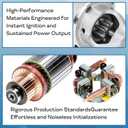 TOVASTY Starter 17960N Motor Compatible with Honda Accord 2006-2012, CR-V 2007-2011, Element 2007-2011, Civic 2006-2011