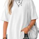 Yooo's Vivi Girls Oversized T Shirts Short Sleeve Crewneck Kids Summer Tops Teen Casual Basic Tees 5-14 Years