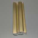 4 Pack 16" (400mm) Overall Length Edge Finger Pull,Brushed Brass Concealed Kitchen Cabinet Handle,Top Mount Flat Cabinet Pulls for Cupboard Door Drawer,6814